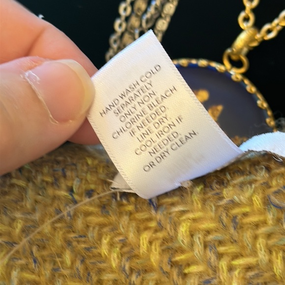 NWT J Jill Pure Jill wool-blend scarf, wrap, shawl, in yellow, tan and gray - Picture 6 of 10